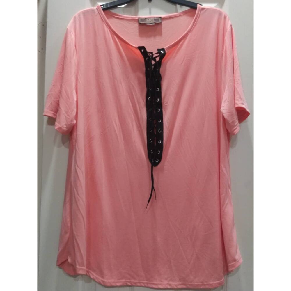 Lucky and Blessed Pink Top Large